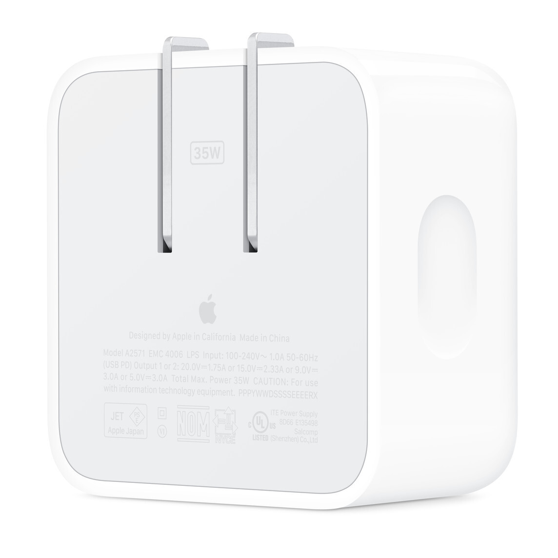 Apple 35W Dual USB-C Port Compact Power Adapter - Image 2