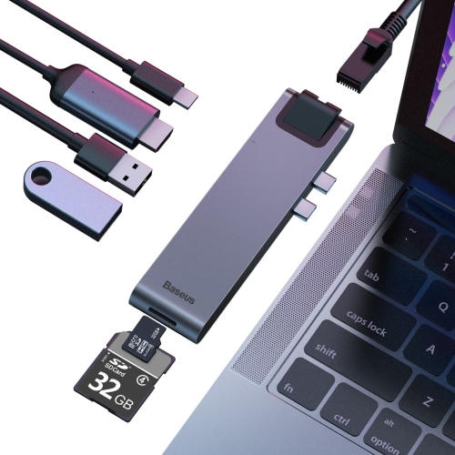 Baseus Thunderbolt C+Pro 7-in-1 Smart Hub Docking Station - Image 2