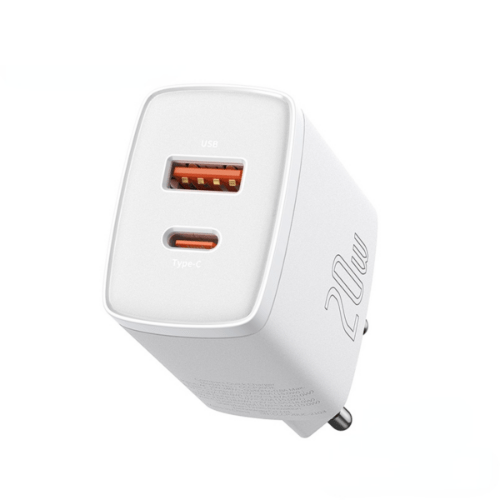 Baseus Compact Quick Charger U+C 20W - US White - Image 2