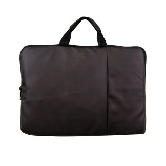 13.3 Inch Leather Laptop Sleeve - Brown