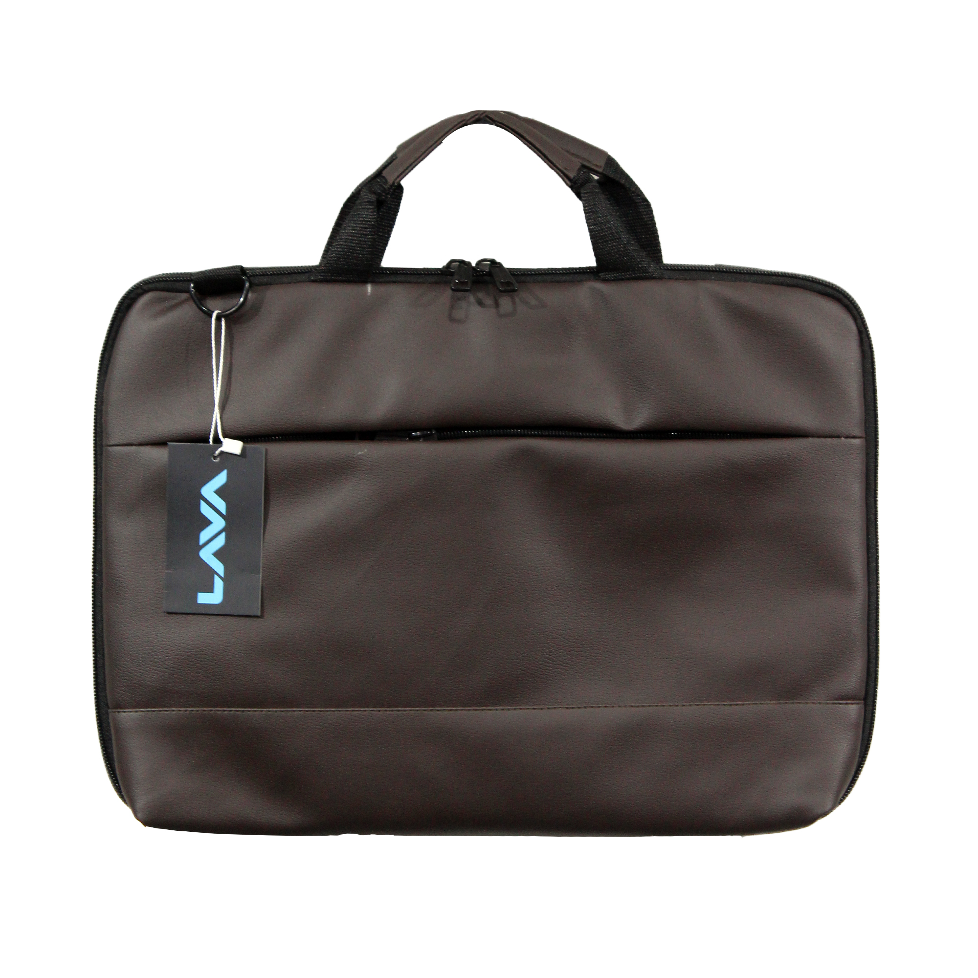 CX01 15.6 Inch Ultra Slim Laptop Bag - PU Leather, Brown