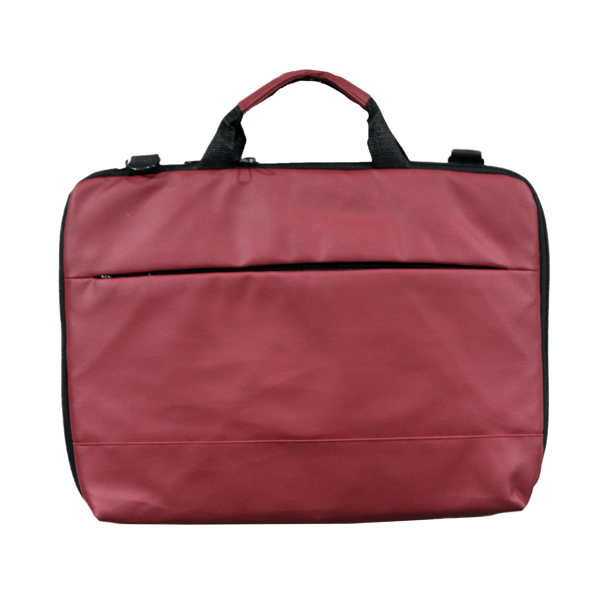 CX02 14.0 Inch Ultra Slim Laptop Bag - PU Leather, Maroon