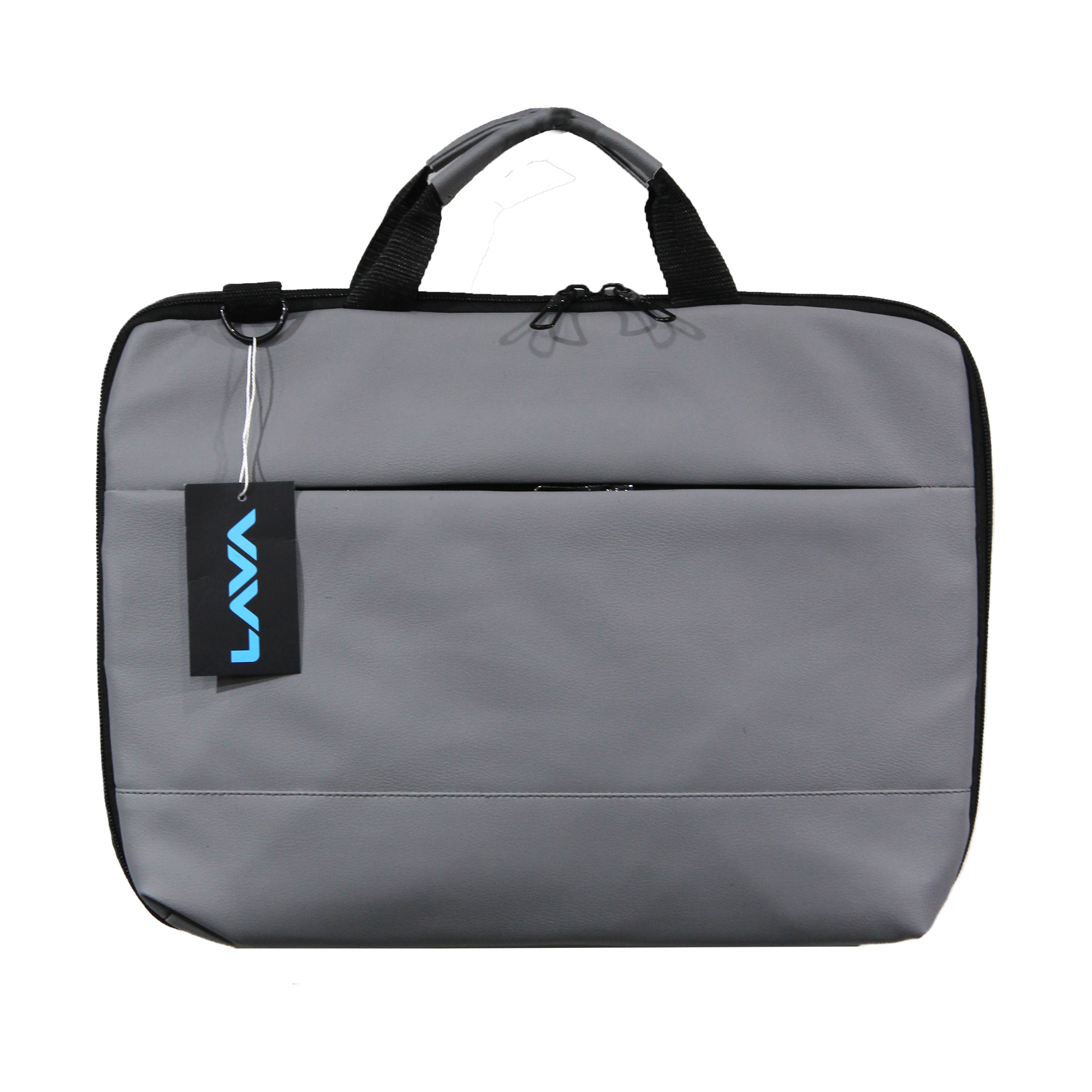 CX02 14.0 Inch Ultra Slim Laptop Bag - PU Leather, Grey