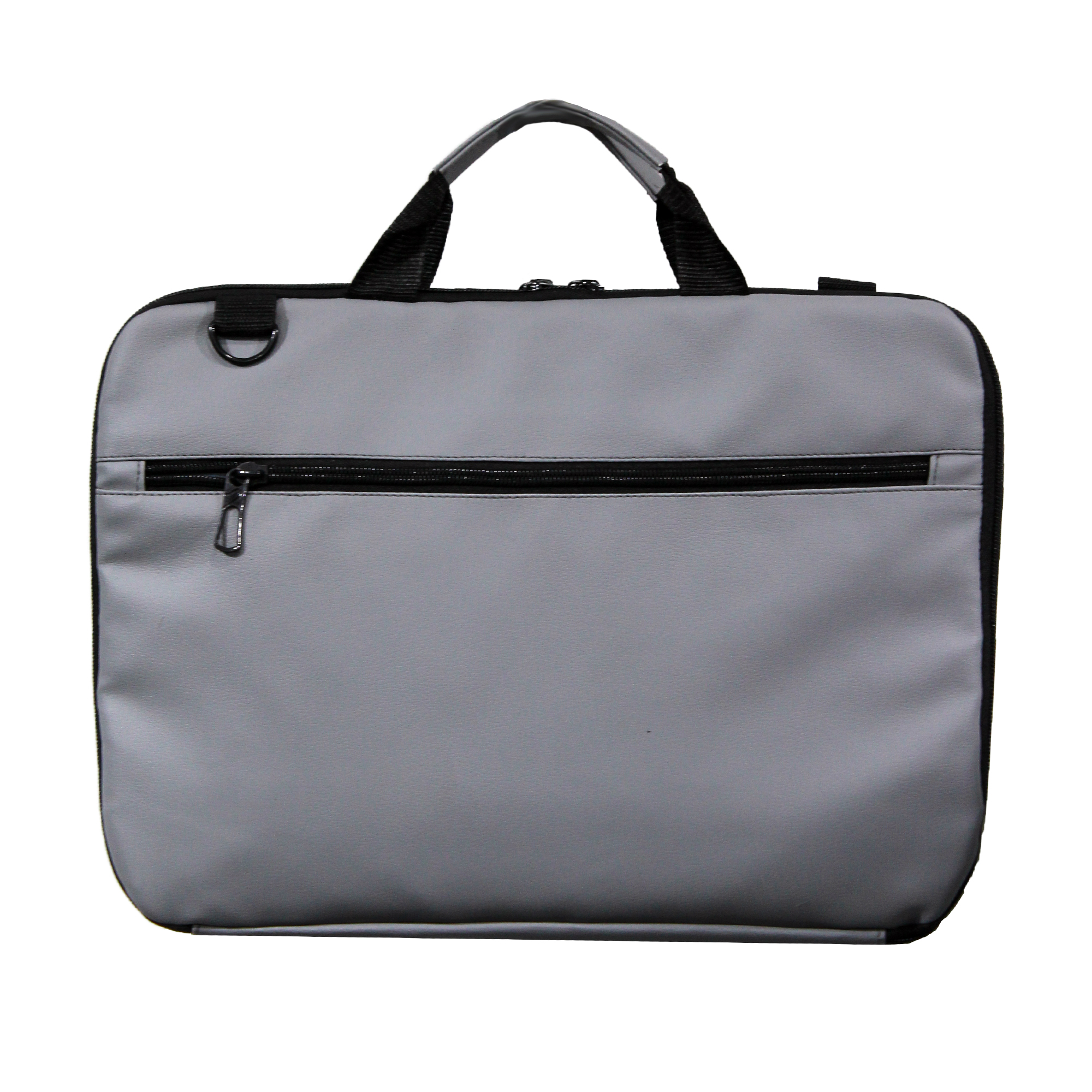 CX02 14.0 Inch Ultra Slim Laptop Bag - PU Leather, Grey - Image 2
