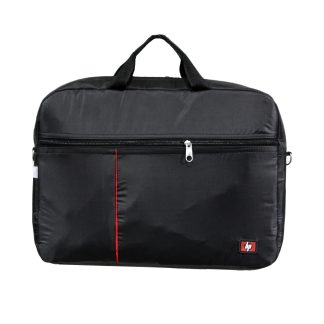 FILE 02 15.6 Inch Laptop Bag - Black with Red Line