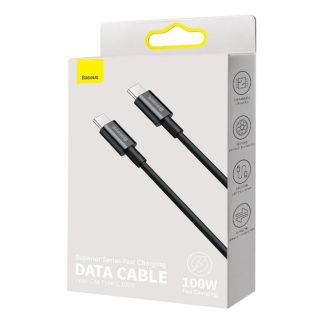 Baseus Superior 100W USB Type-C to Type-C PD Fast & Safe Charging Mobile Cable - 1M - CATYS-B01