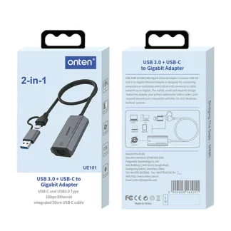 ONTEN 2 in 1 (USB-C+USB 3.0) Hub to USB2.0x3+USB3.0x1 UCA9701