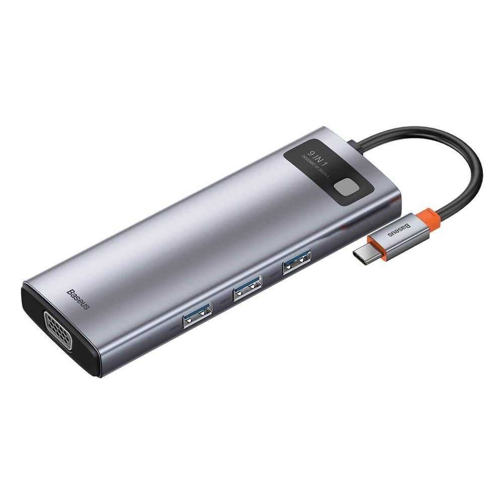 Baseus 9-in-1 Type-C Dock - Space Gray - Image 3
