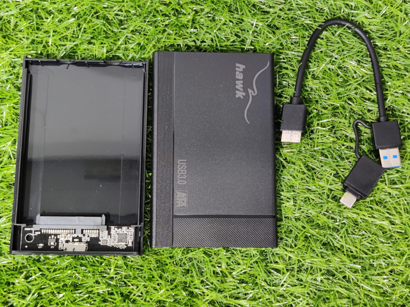 HAWK 2.5” HDD Case USB 3.0 & Type C 2-in-1 Connector