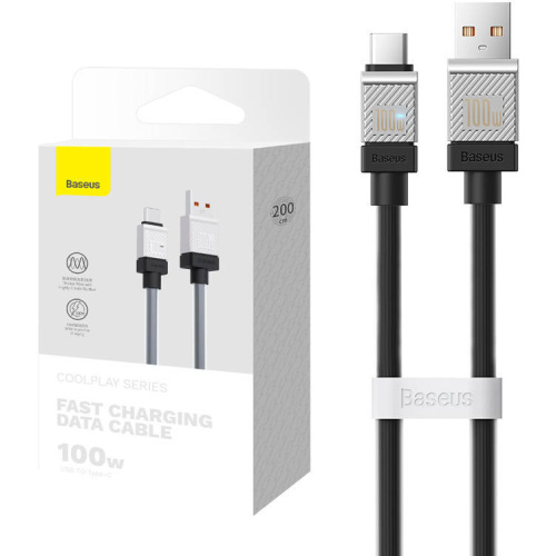Baseus CoolPlay Series Fast Charging Cable USB to Type-C 100W - 2m Black