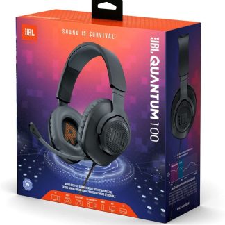 JBL Quantum 100: Black Over-Ear Gaming Headphones