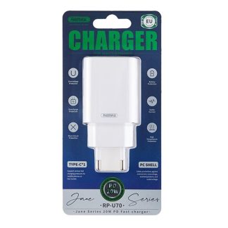 Remax RP-U70 PD 20W Fast Charger